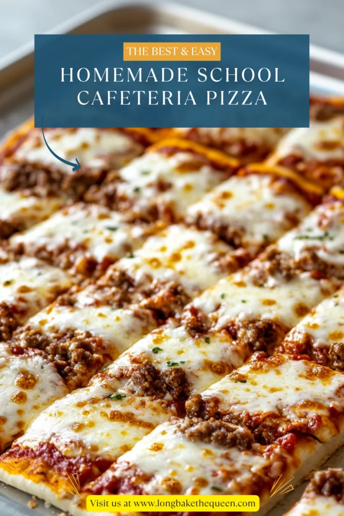 Homemade School Cafeteria Pizza