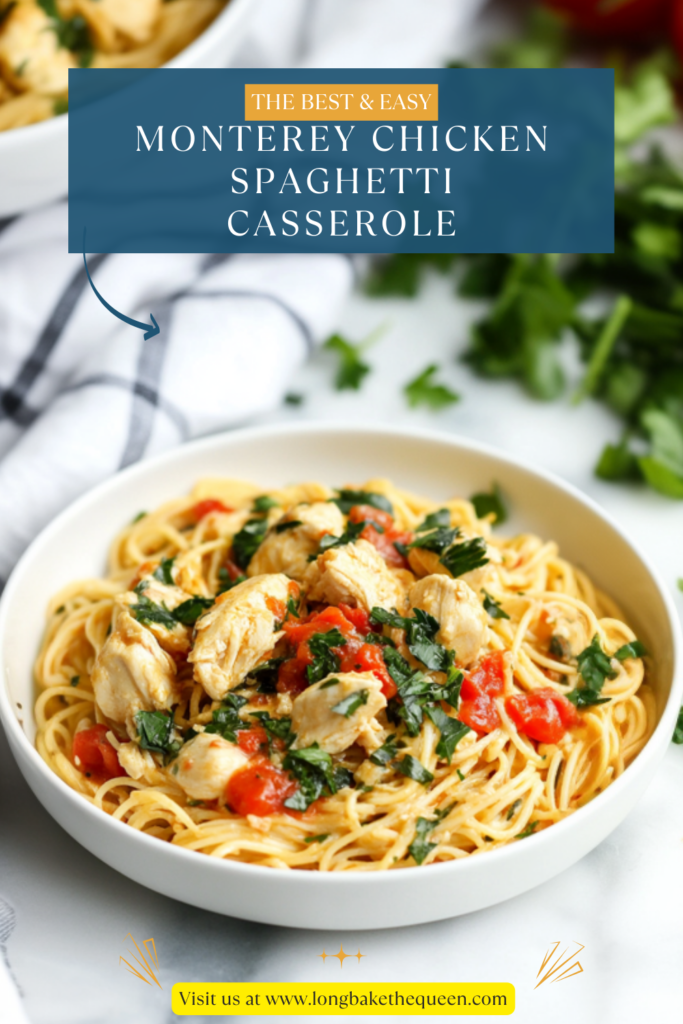 Monterey Chicken Spaghetti Casserole