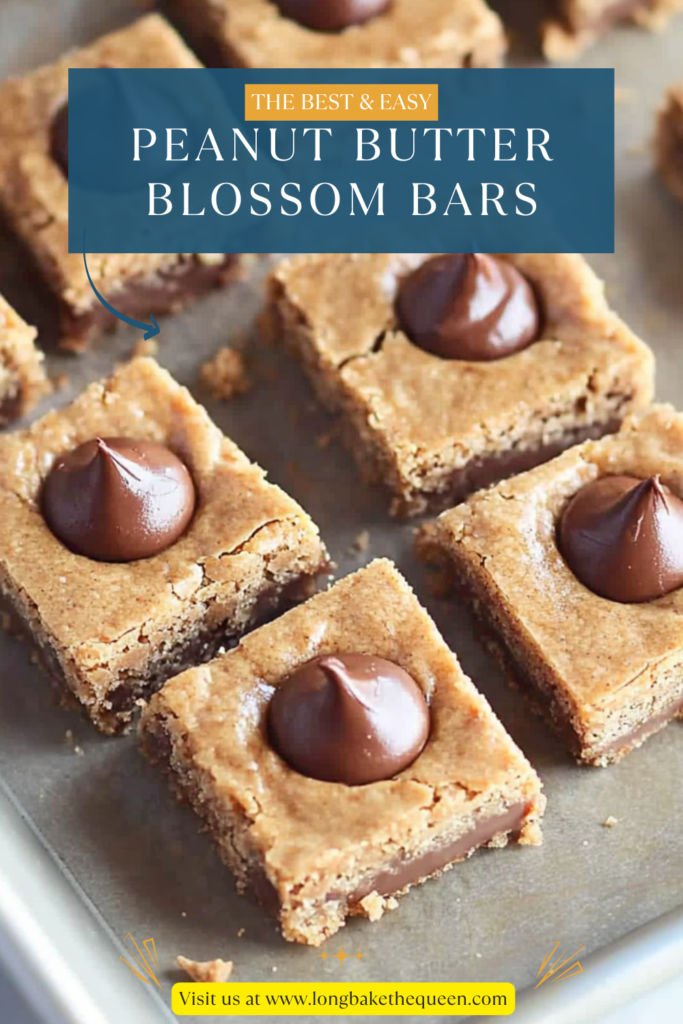 Peanut Butter Blossom Bars