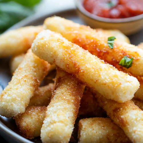 Close-up of warm, flaky rolls torn open to reveal gooey cheese and savory filling.