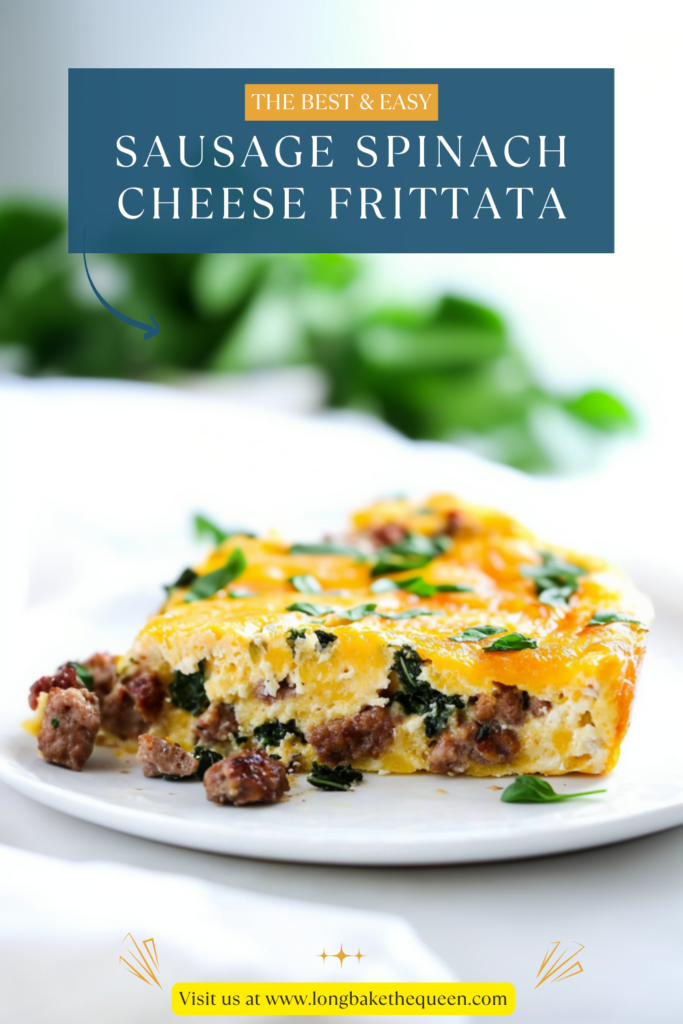 Sausage Spinach Cheese Frittata