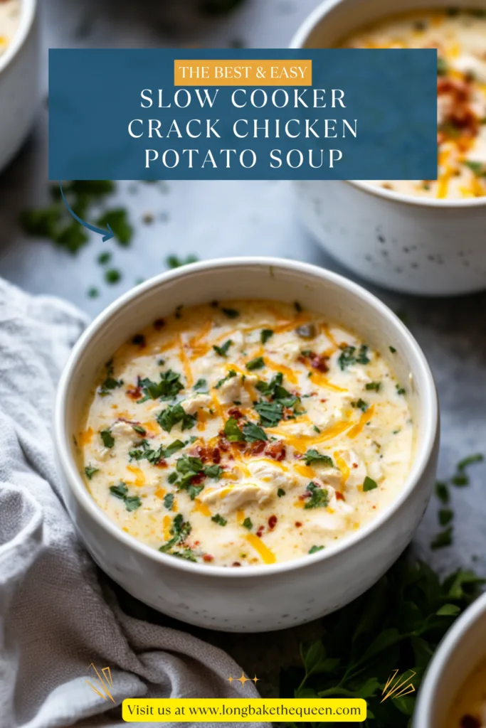 Slow Cooker Crack Chicken Potato Soup