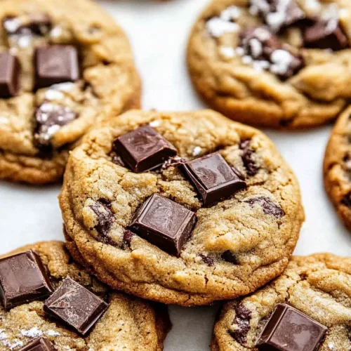 Thick, bakery-style cookies showing pockets of melted chocolate.
