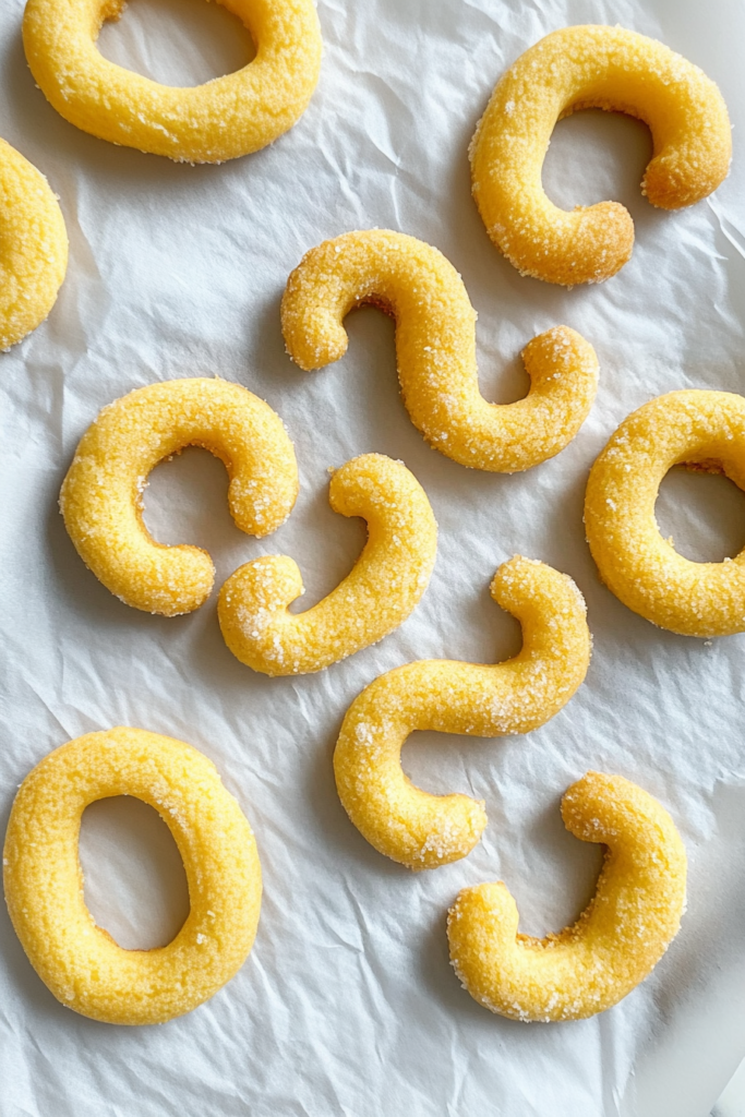 Soft and crumbly homemade cookies with a delicate texture and pale golden finish.