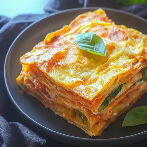 A neatly sliced portion showing visible layers of tortilla, sauce, and melted cheese.