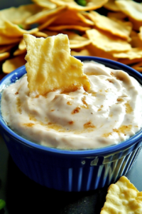 Close-up of smooth, savory dip surrounded by crisp crackers for scooping.