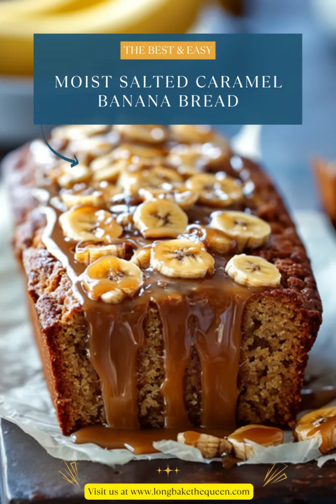 Moist Salted Caramel Banana Bread