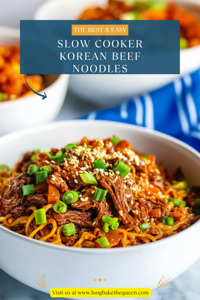 Slow Cooker Korean Beef Noodles