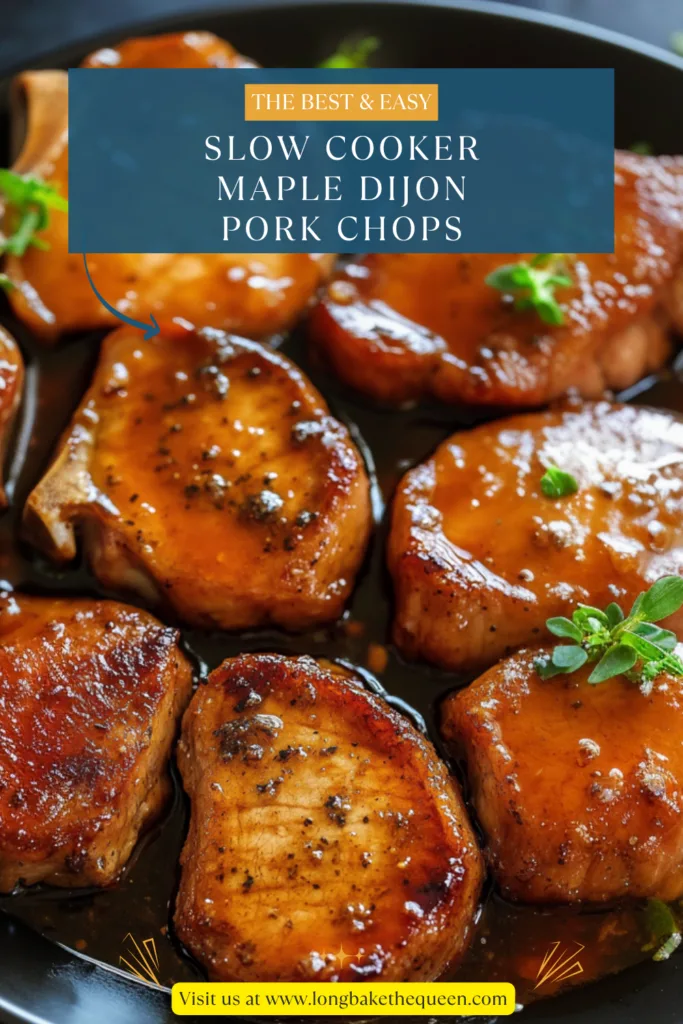 Slow Cooker Maple Dijon Pork Chops