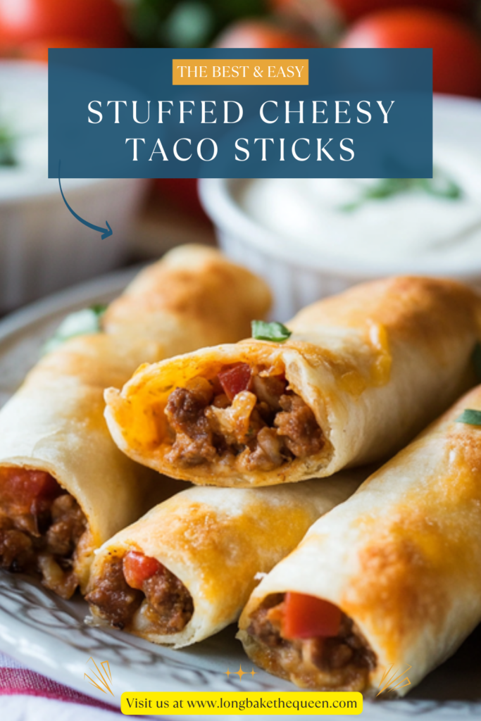 Stuffed Cheesy Taco Sticks