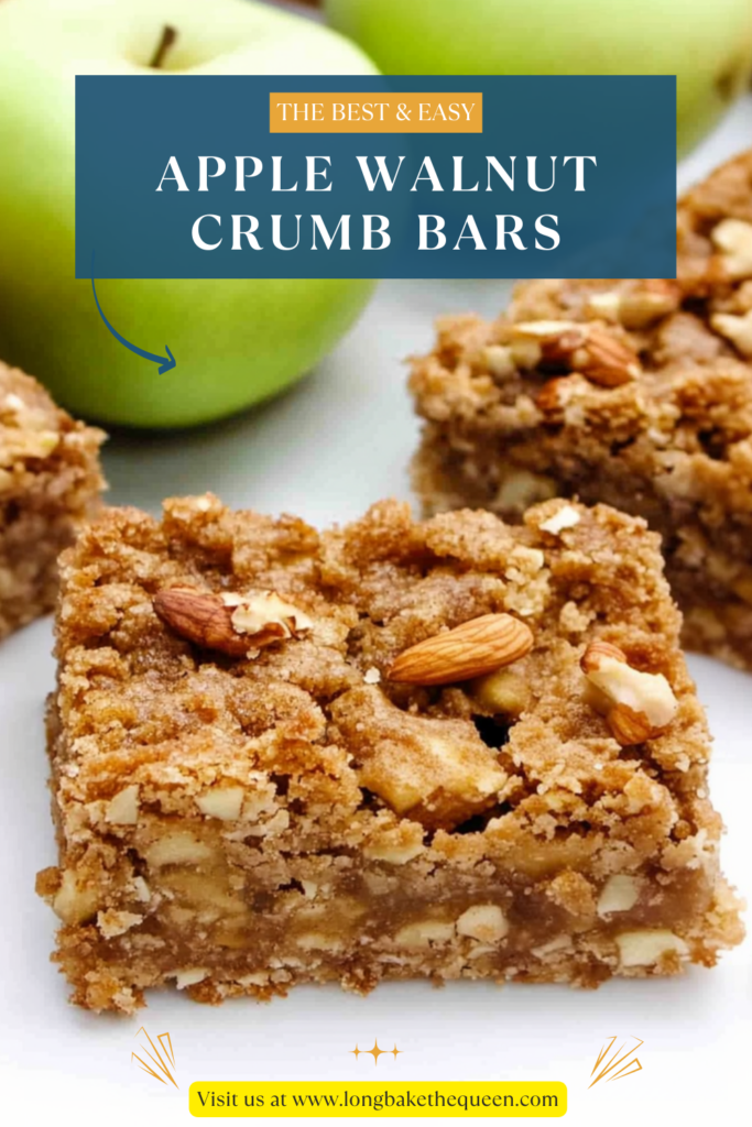 Apple Walnut Crumb Bars