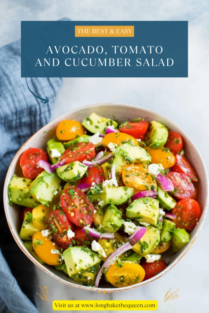 Avocado, Tomato and Cucumber Salad
