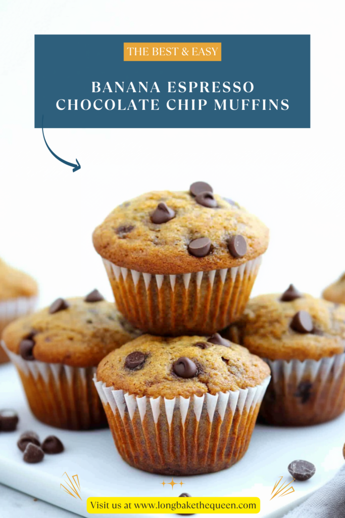 Banana Espresso Chocolate Chip Muffins