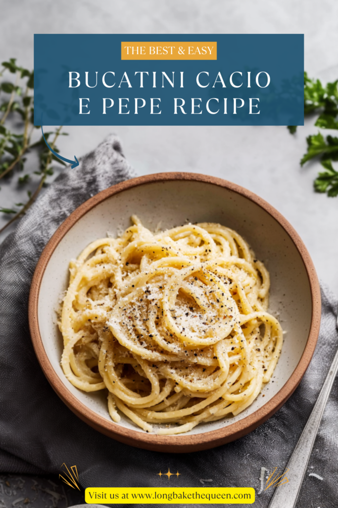 Bucatini Cacio e Pepe Recipe