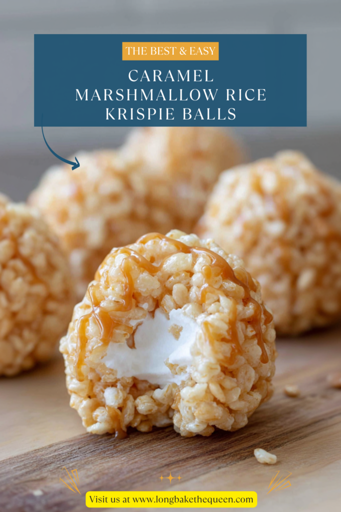 Caramel Marshmallow Rice Krispie Balls