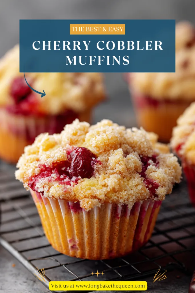 Cherry Cobbler Muffins