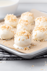 Close-up of smooth, glossy coating with crisp flakes highlighting texture