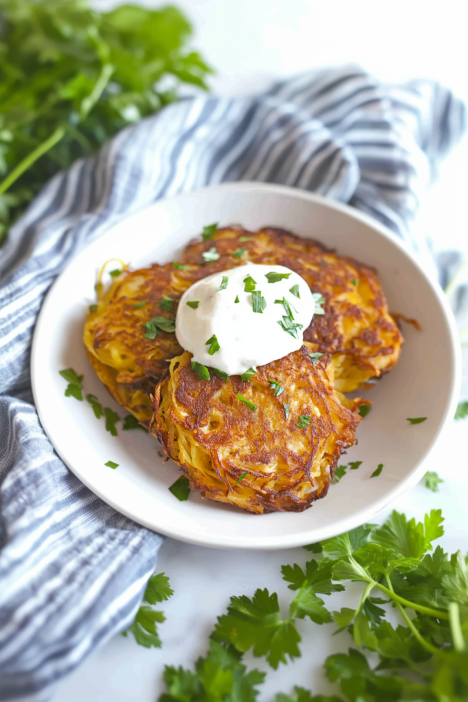 Crispy fritters arranged neatly, showcasing their golden crust and savory filling.
