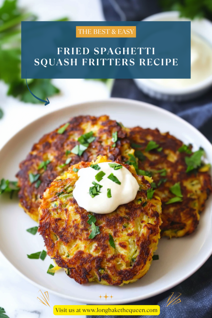 Fried Spaghetti Squash Fritters Recipe