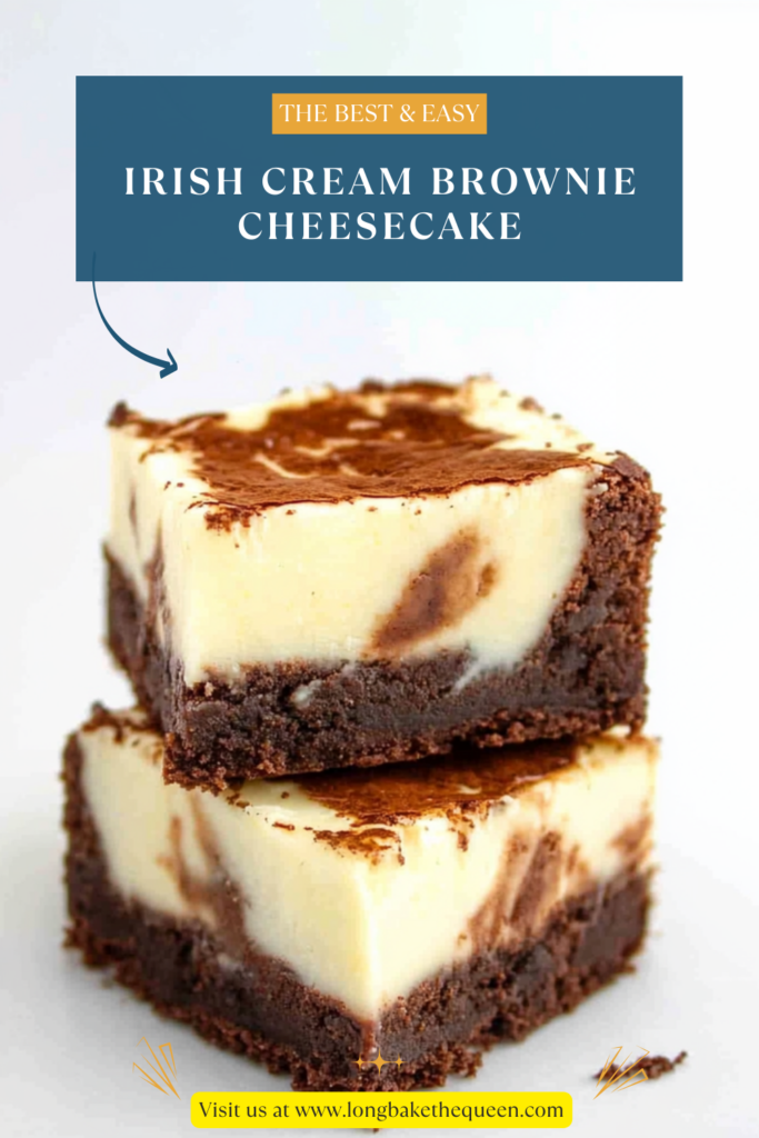 Irish Cream Brownie Cheesecake