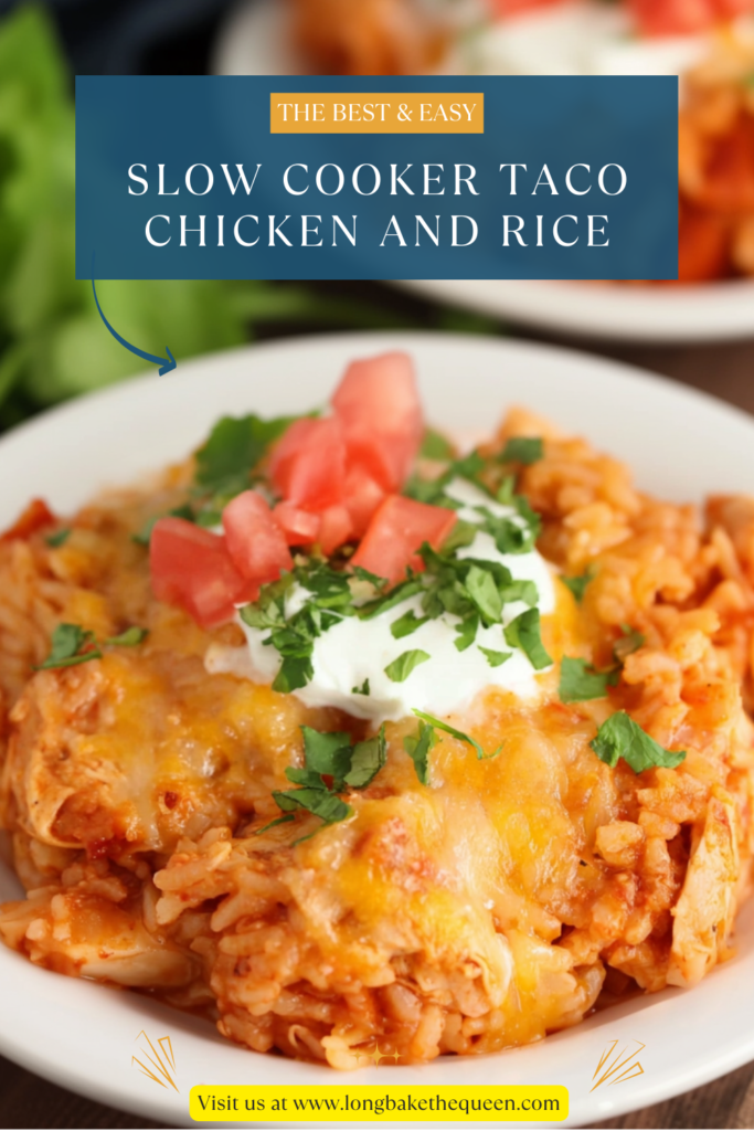 Slow Cooker Taco Chicken and Rice