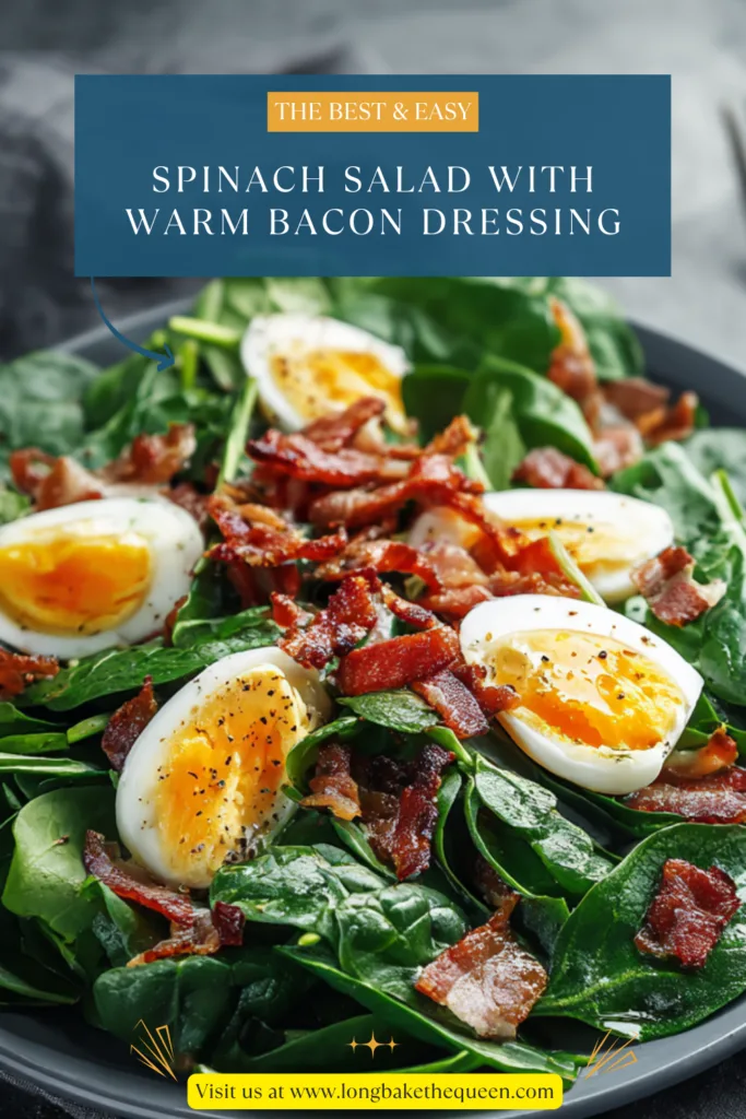 Spinach Salad with Warm Bacon Dressing