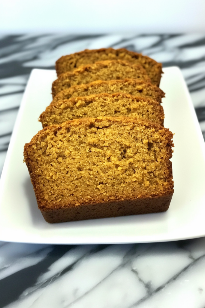Thick slices of a warm baked loaf arranged neatly for serving