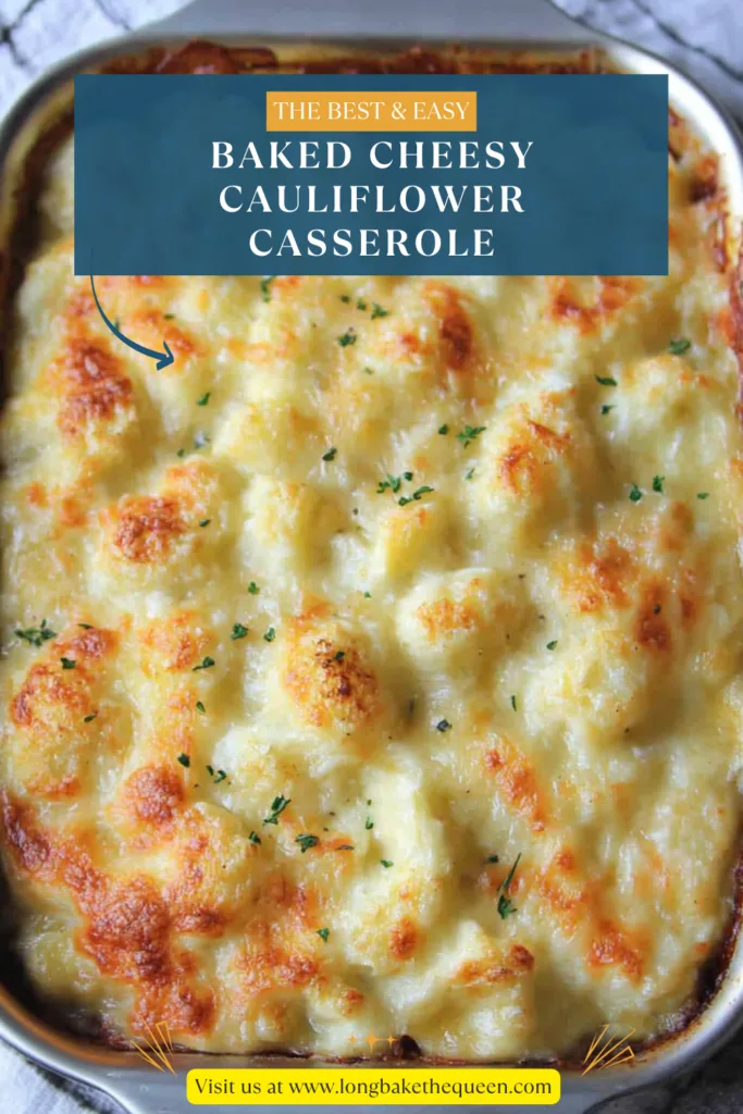 Baked Cheesy Cauliflower Casserole