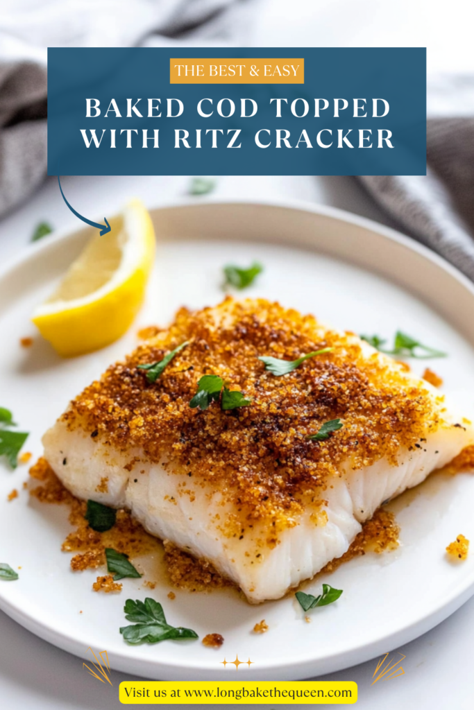 Baked Cod Topped With Ritz Cracker