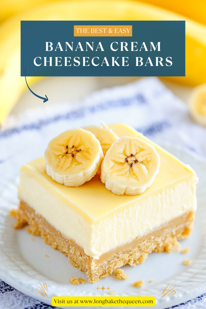 Banana Cream Cheesecake Bars