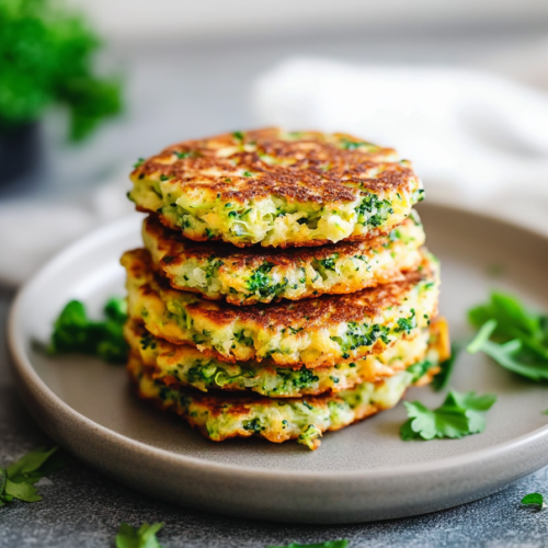 Plate of savory fritters with a crisp exterior and moist center.