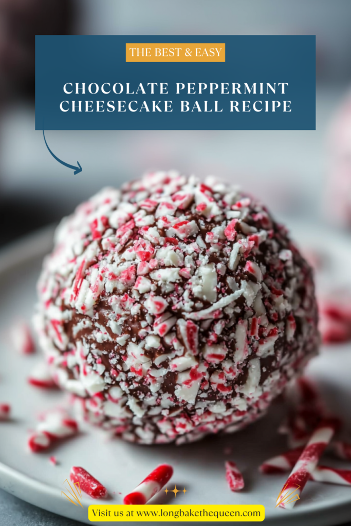 Chocolate Peppermint Cheesecake Ball Recipe