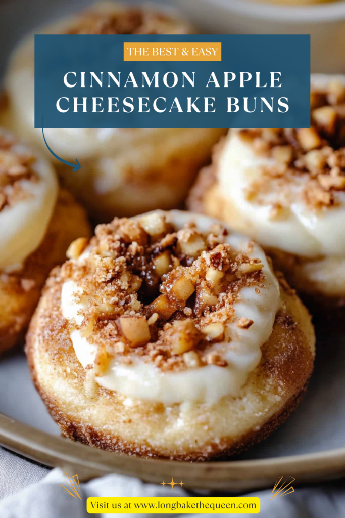 Cinnamon Apple Cheesecake Buns