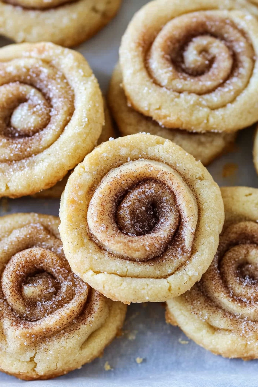 Cinnamon Sugar Pie Crust Cookies Recipe served as sweet, flaky spiral bites.