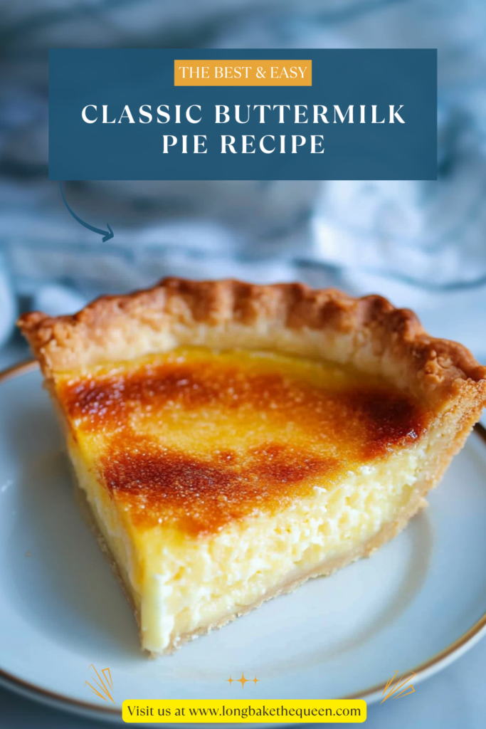 Classic Buttermilk Pie Recipe