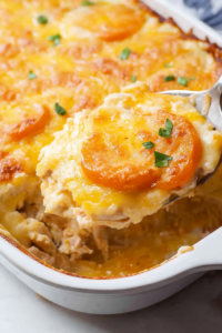 Comforting bowl of saucy beans with a deep, caramelized color and hearty consistency