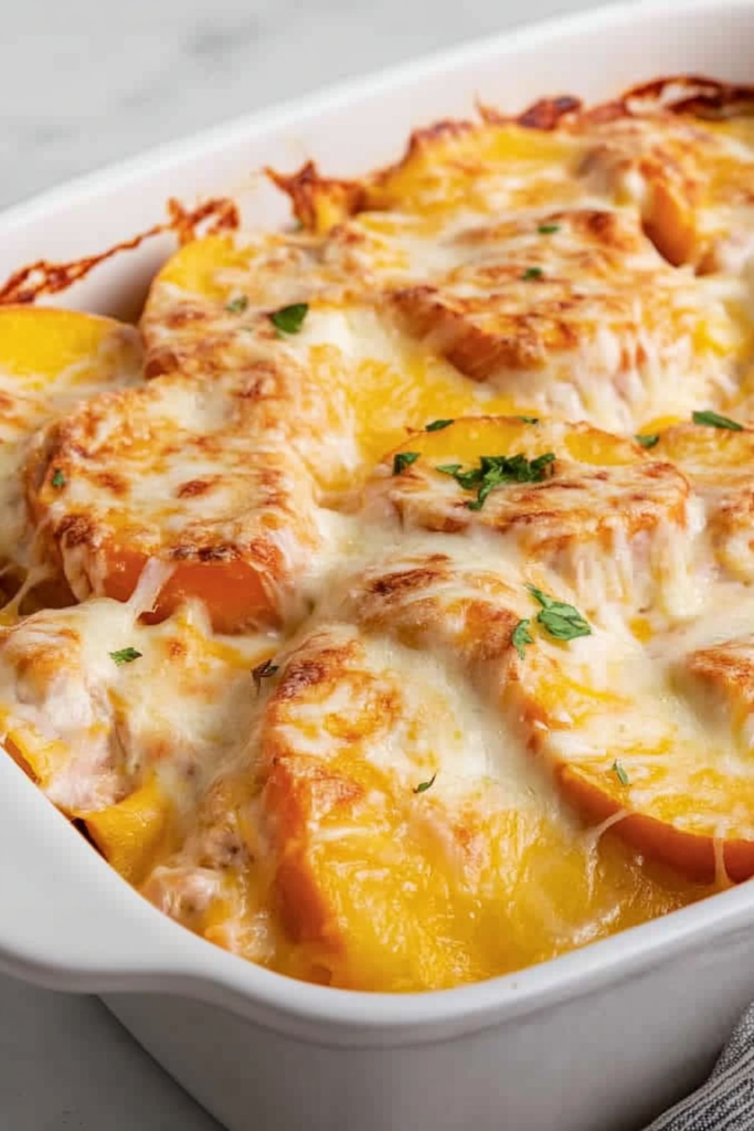 Freshly cooked bean casserole served hot, showcasing its thick and savory finish