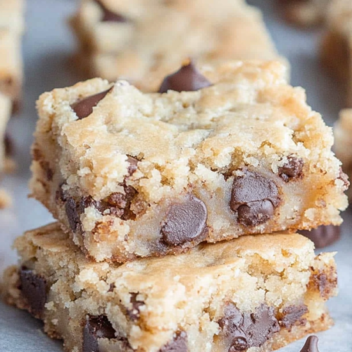 Final presentation of dessert squares, showcasing their dense interior and crisp edges.