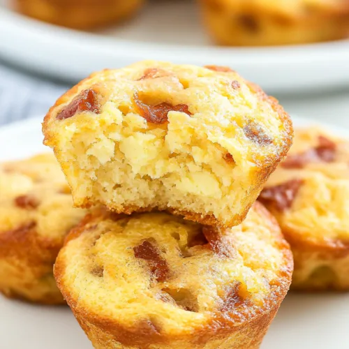 Homemade egg bites served simply, with one cut open to reveal the soft center.