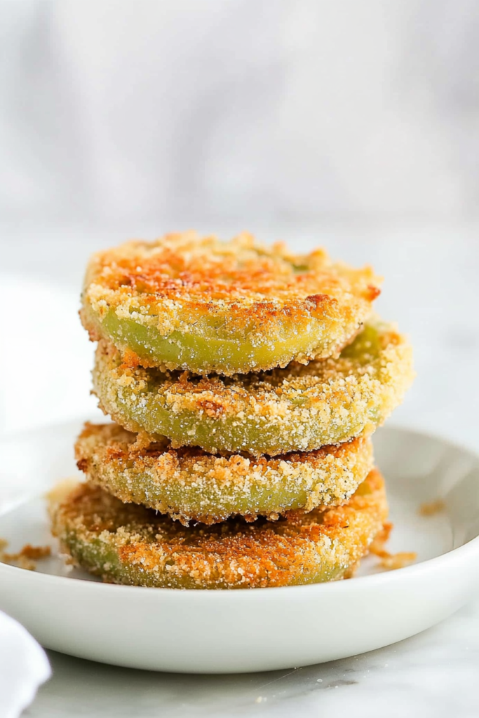 Crispy rounds arranged neatly, showing off their golden-brown crust.
