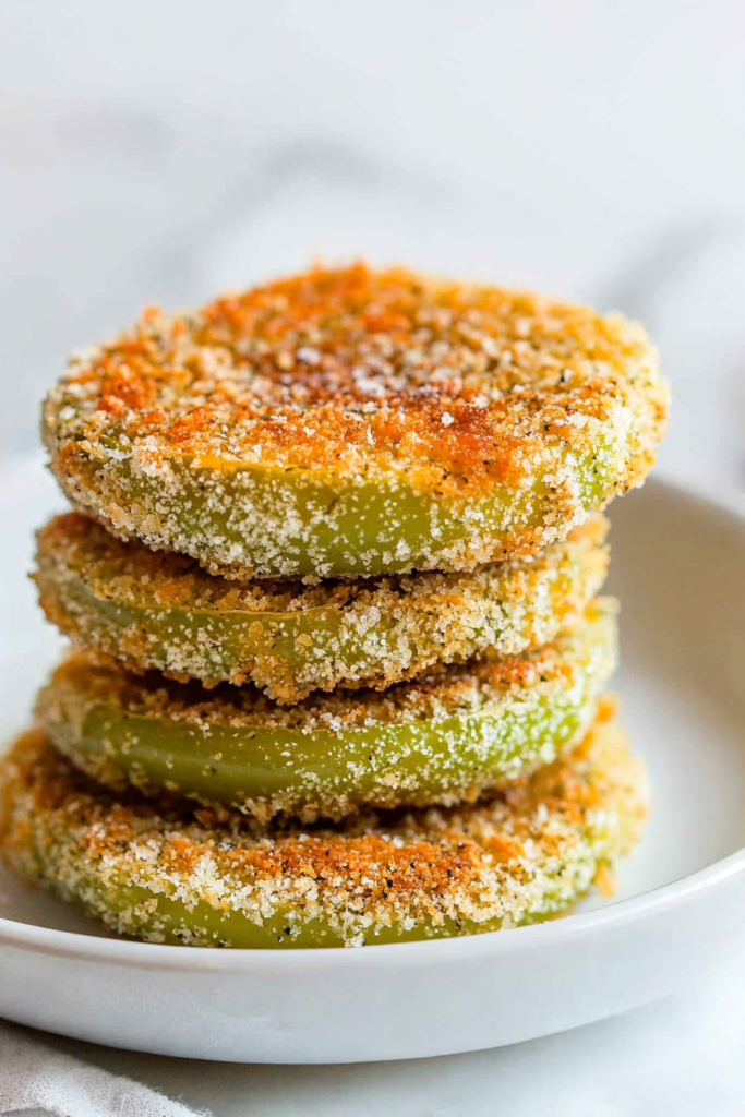 Final dish presentation: warm, crunchy slices in a simple serving bowl.