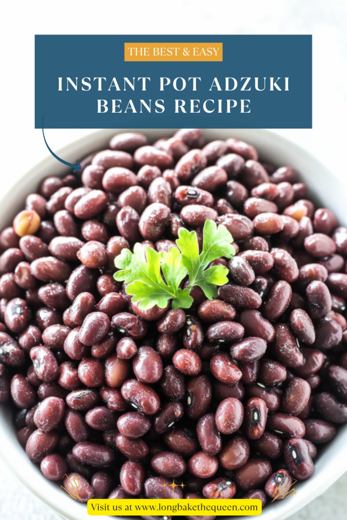 Instant Pot Adzuki Beans Recipe