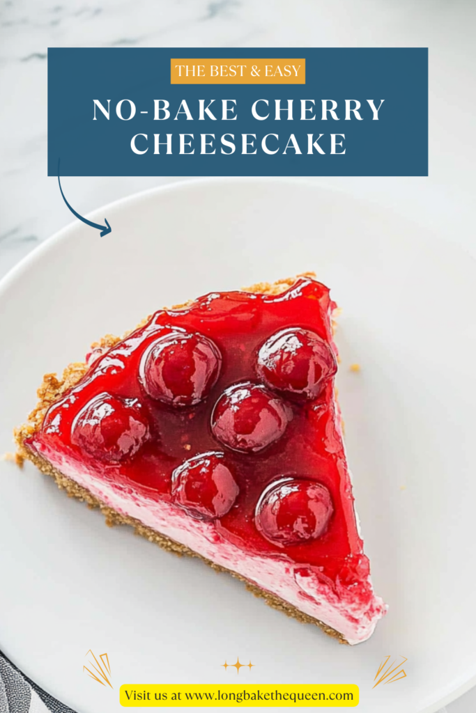 No-Bake Cherry Cheesecake