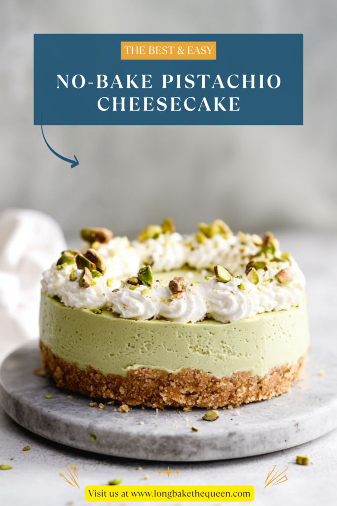 No-Bake Pistachio Cheesecake