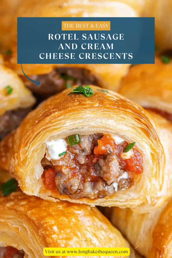 Rotel Sausage and Cream Cheese Crescents