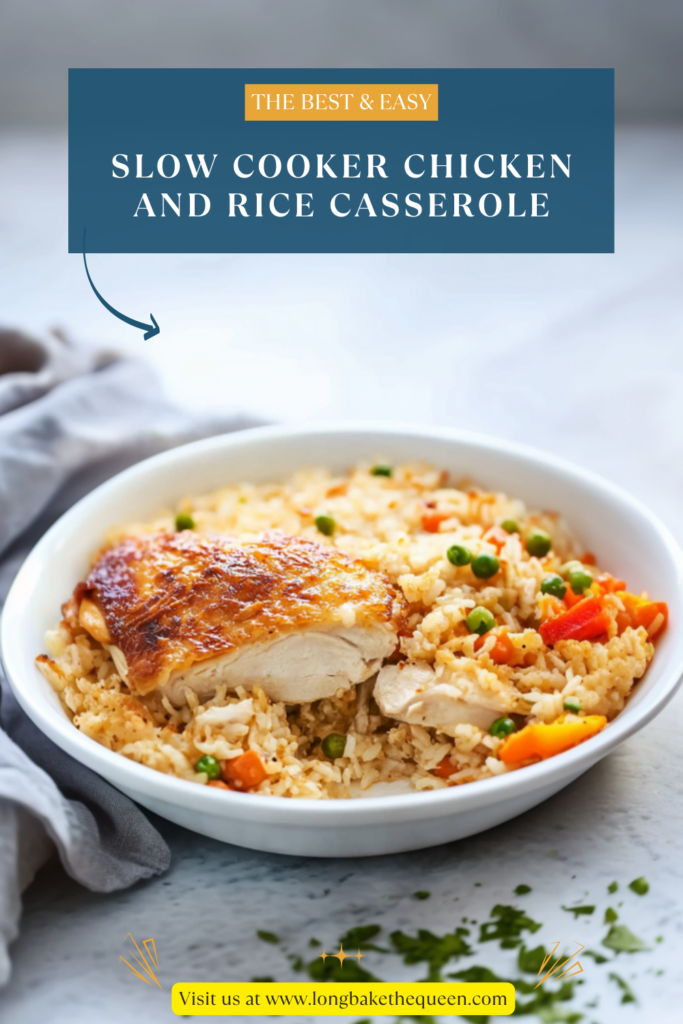Slow Cooker Chicken and Rice Casserole