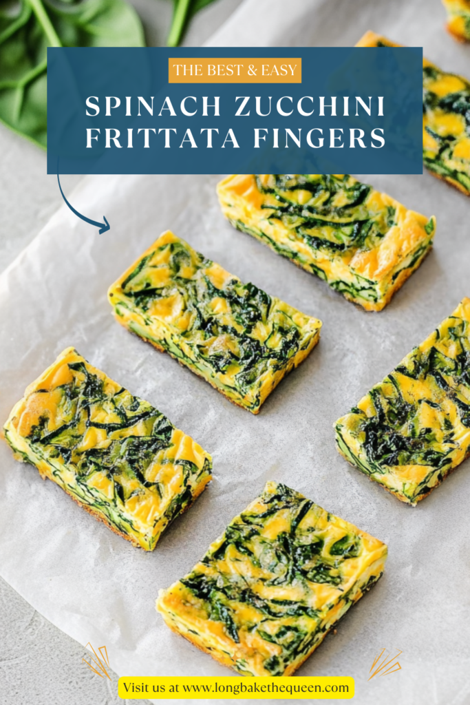 Spinach Zucchini Frittata Fingers