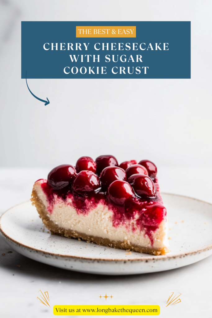 Cherry Cheesecake with Sugar Cookie Crust