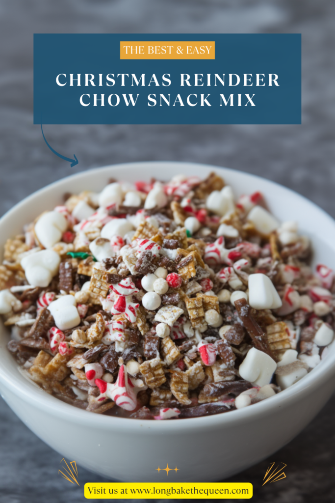 Christmas Reindeer Chow Snack Mix