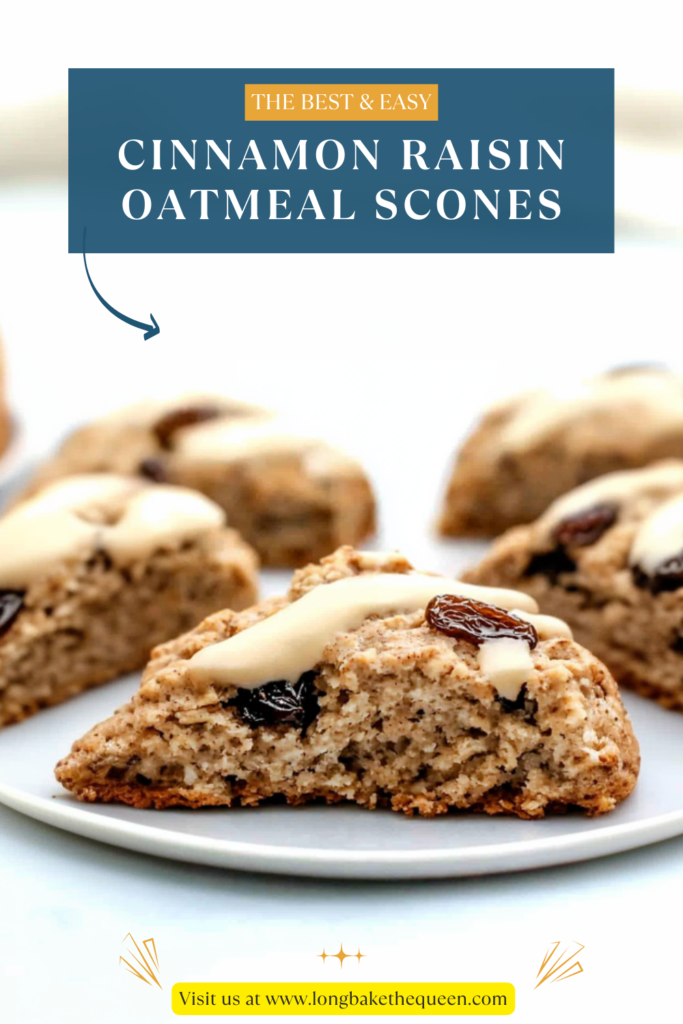 Cinnamon Raisin Oatmeal Scones